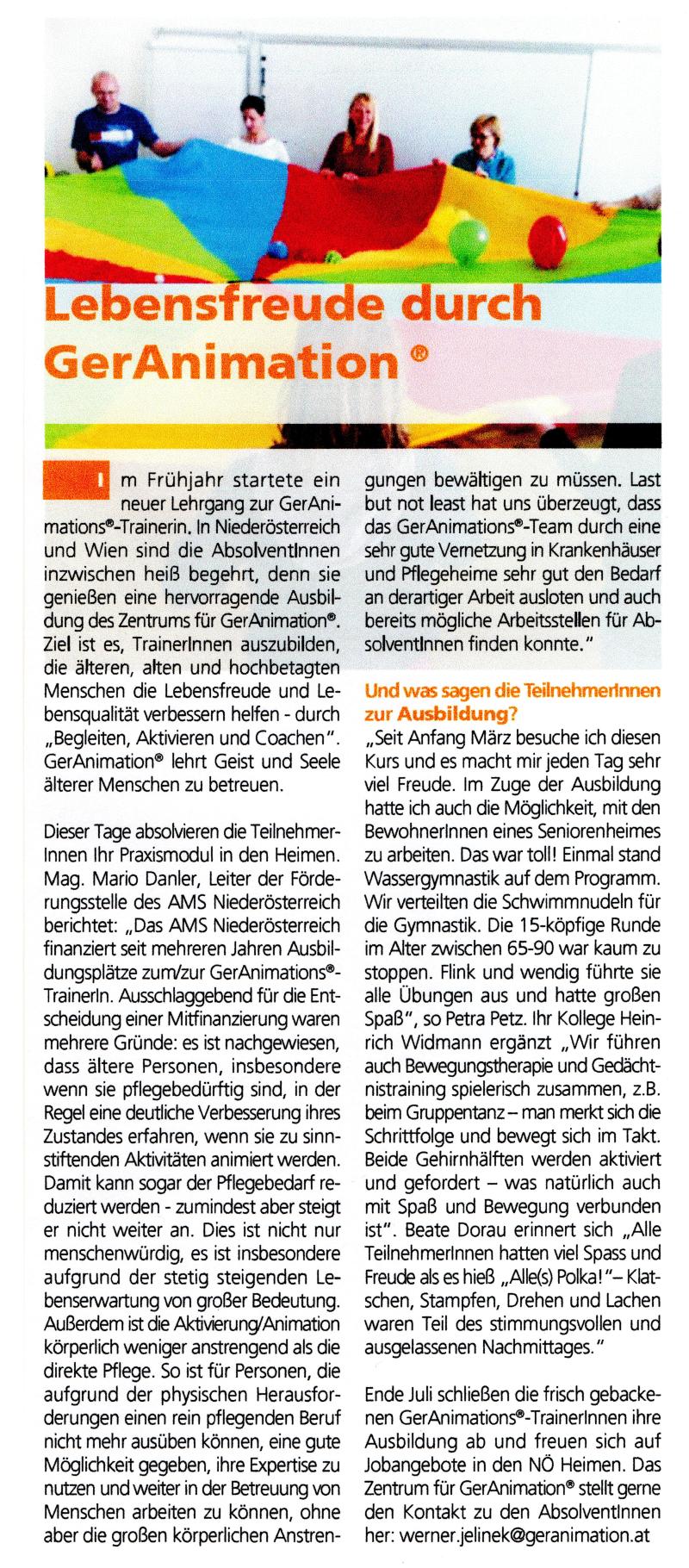 Artikel in DaHeim Ausgabe Juni 2013
